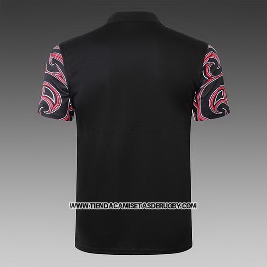 Camiseta Polo Nueva Zelandia All Blacks Maori Rugby 2019 Negro